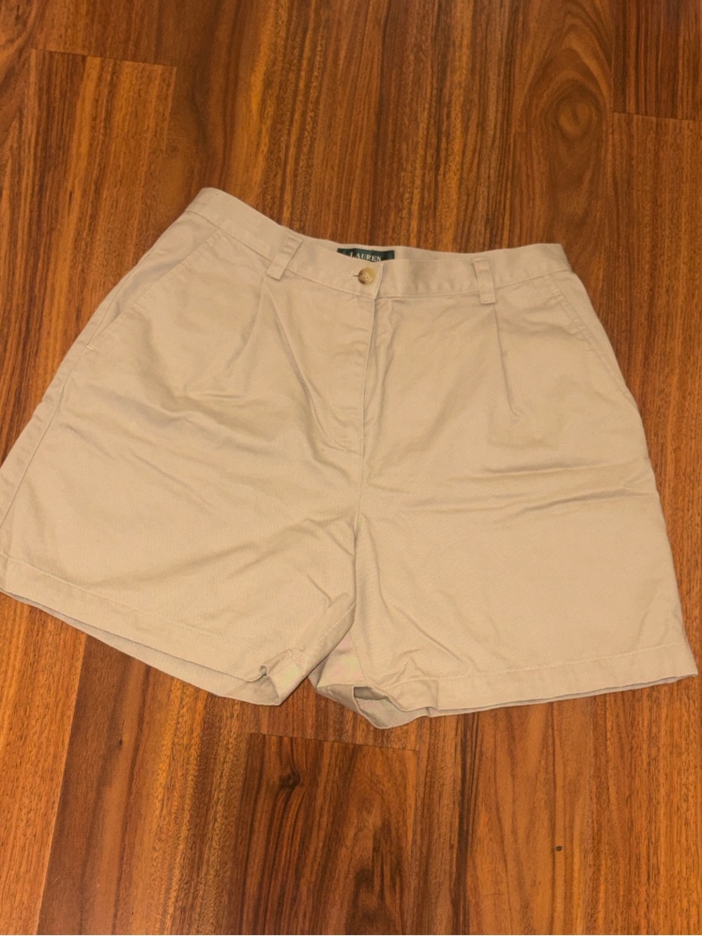 Ralph Lauren Light Beige High-Rise Womens Shorts